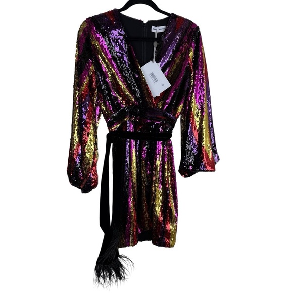Rebecca Vallance Kaia Sequin Dress SZ 2 (U.S) Multicolor NWT - Picture 2 of 14